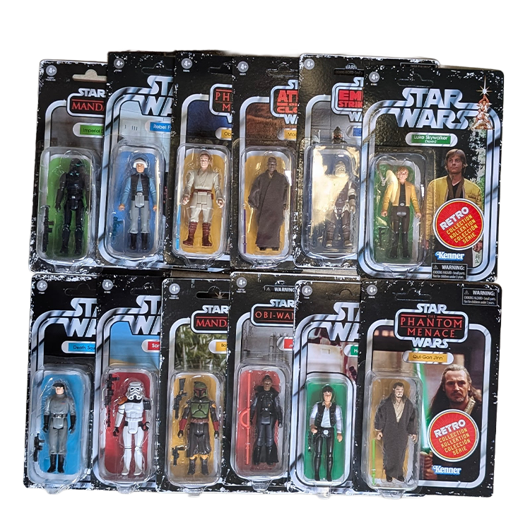 Star Wars The Retro Collection 3.75 Inch Action Figure 12 Pack Set Red 5 Assortment Sold as Set by Go Figment