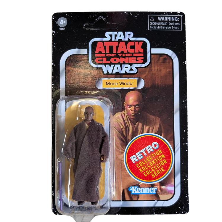 Star Wars The Retro Collection 3.75 Inch Action Figure 12 Pack Set Red 5 Assortment Sold as Set Go Figment Mace Windu