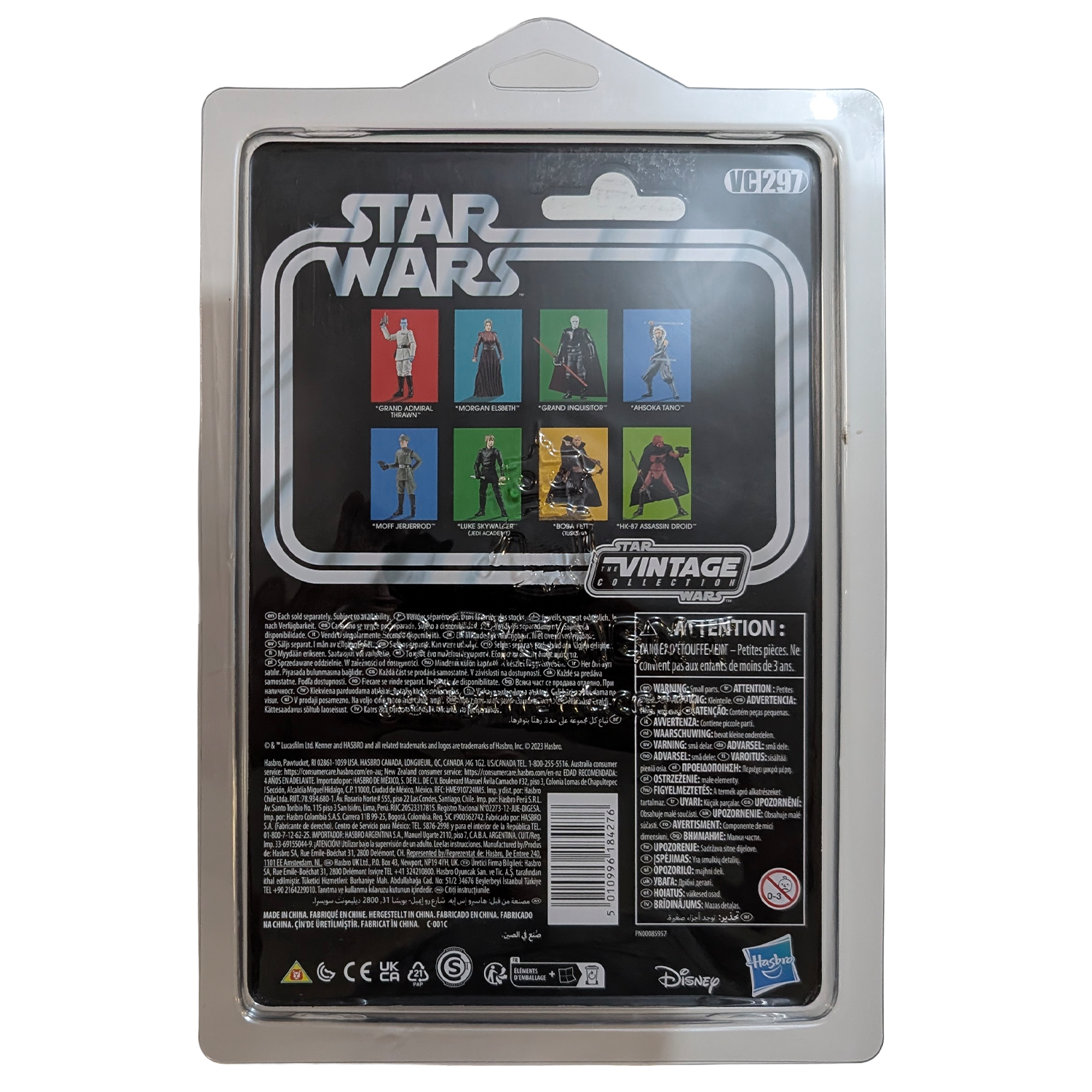 Ahsoka Tano 1:18 | 3.75" Star Wars The Vintage Collection Action Figure VC-297 in case Kenner back packaging