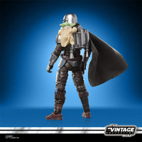 Star Wars The Vintage Collection The Mandalorian & Grogu Deluxe 3 3/4-Inch Action Figure by Kenner new in box with cape accessory