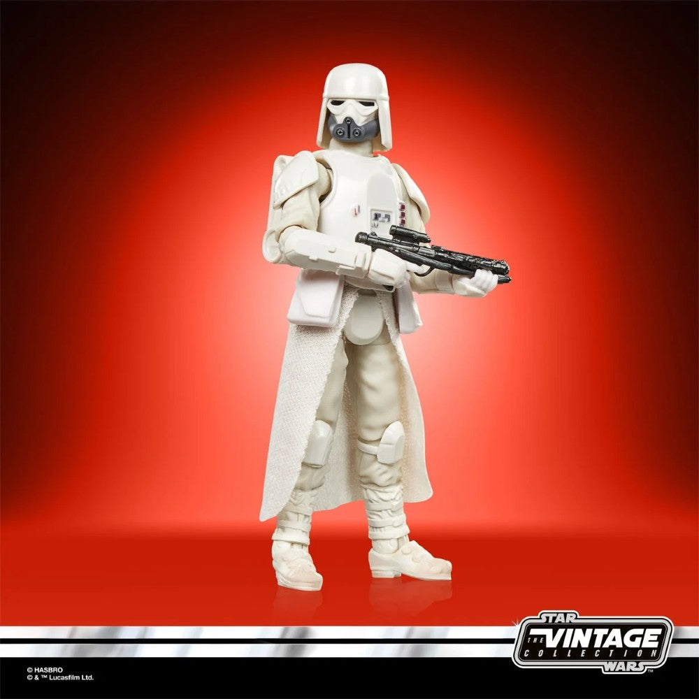 Snowtrooper Imperial Remnant 1:18 Scale 3.75" Star Wars Vintage Collection Action Figure (VC-389) by Kenner on red background