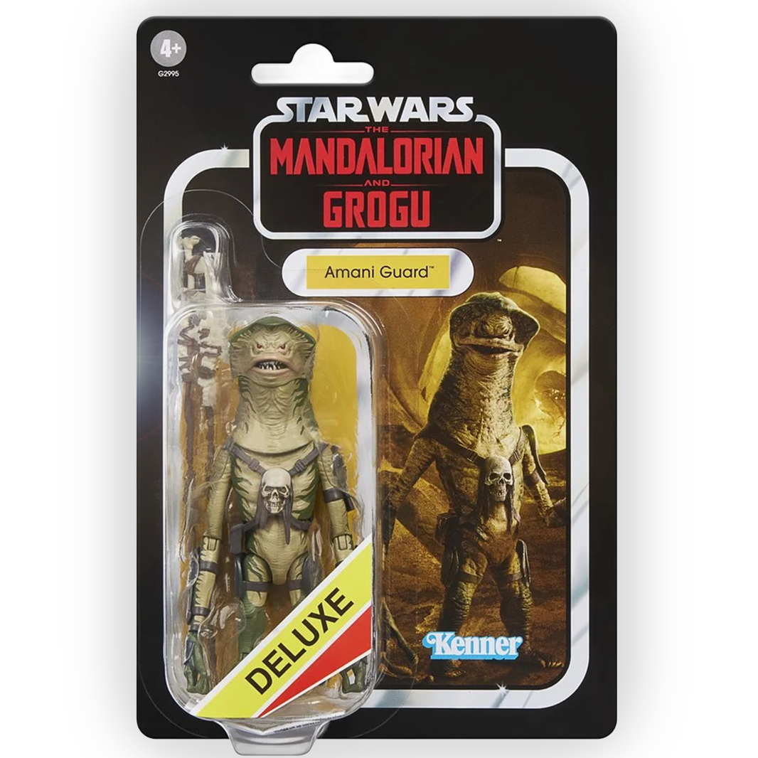 Amani Guard 4.5 Inch Hasbro Action Figure Star Wars VC419 Deluxe in blister packaging