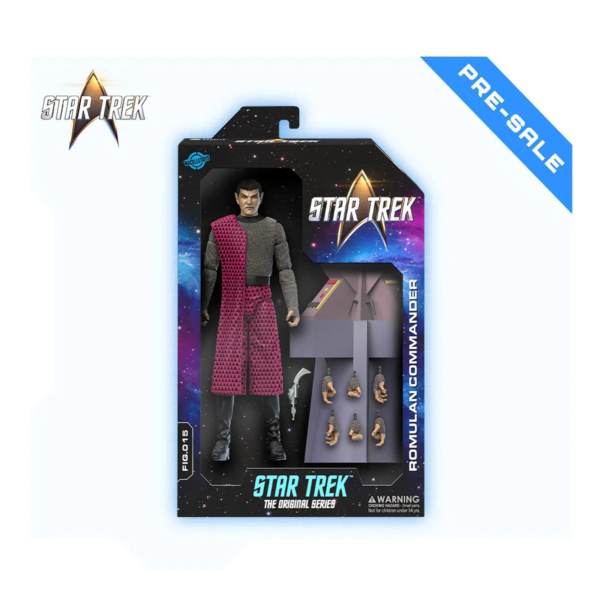 Image of Romulan Commander 7" Star Trek: TOS Balance of Terror Nacelle Premium Action Figure Collectible