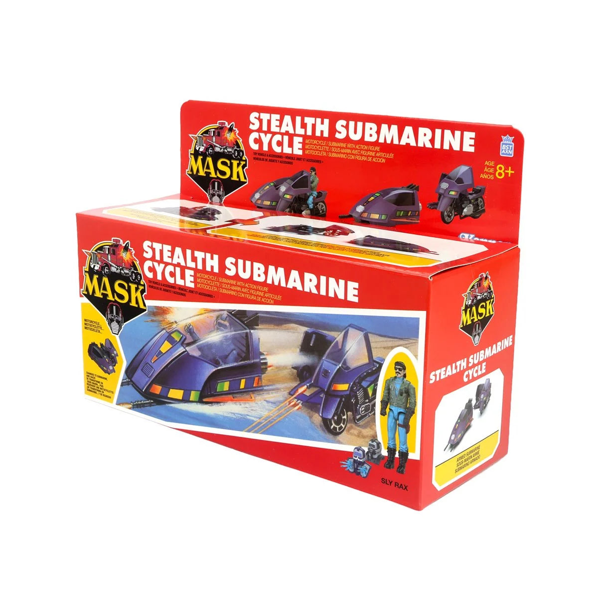 M A S K Stealth Submarine Cycle toy packaging with submarine vehicle and figure