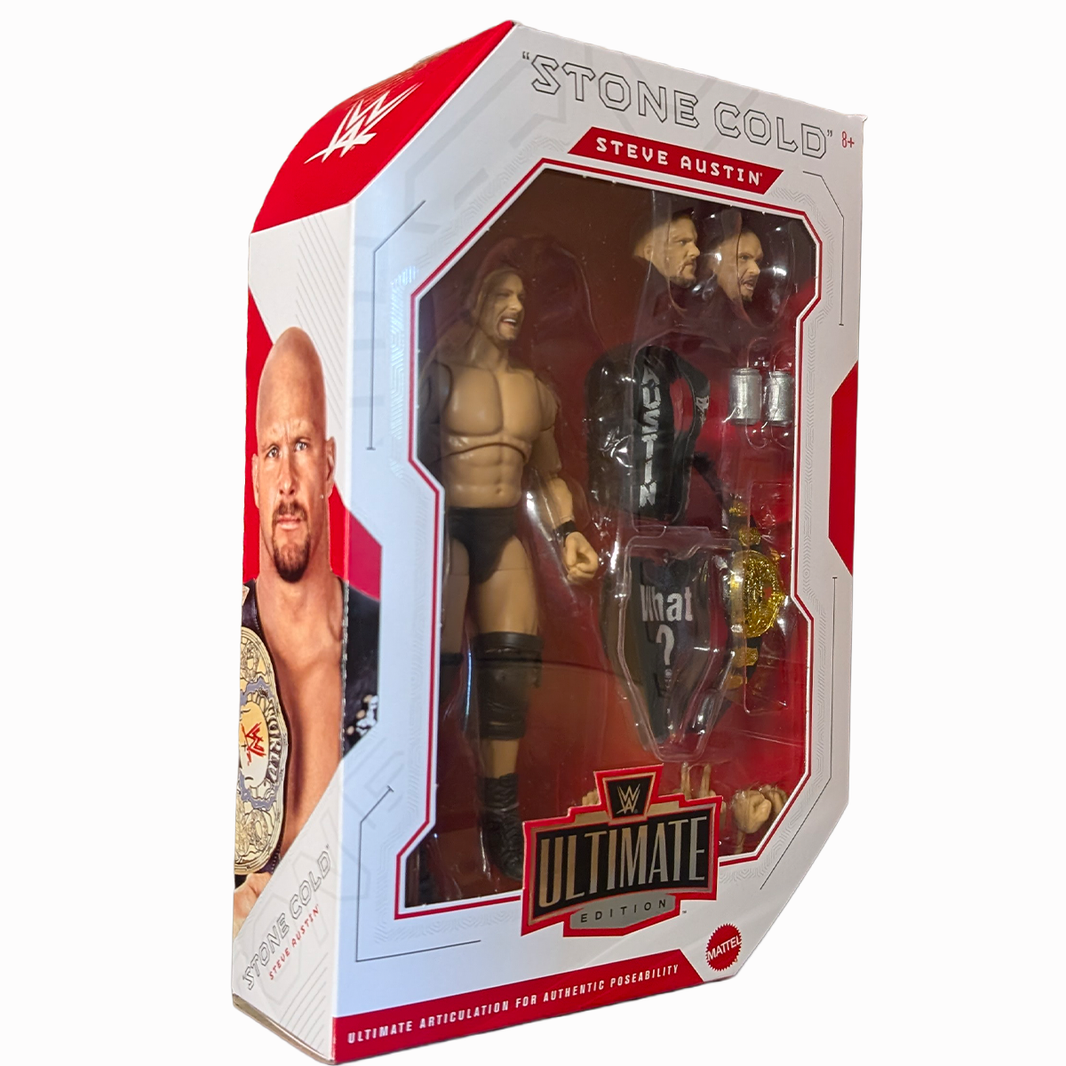 Stone Cold Steve Austin 6" Mattel Action Figure WWE Ultimate Edition Wave 32" boxed collectible by Mattel