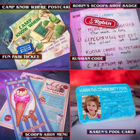 Stranger Things Hawkins Memories (Vecna's Curse Edition) Kit - Over 50 Pieces by Doctor Collector with collectible cards and menu items.