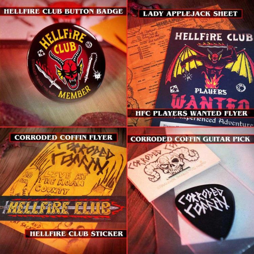 Stranger Things Hawkins Memories (Vecna's Curse Edition) Kit - Over 50 Pieces by Doctor Collector showing Hellfire Club collectibles