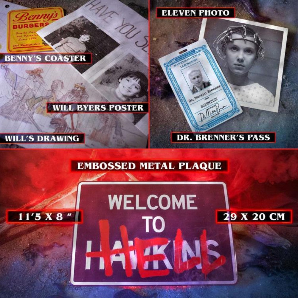 Stranger Things Hawkins Memories (Vecna's Curse Edition) Kit - Over 50 Pieces by Doctor Collector with themed memorabilia items