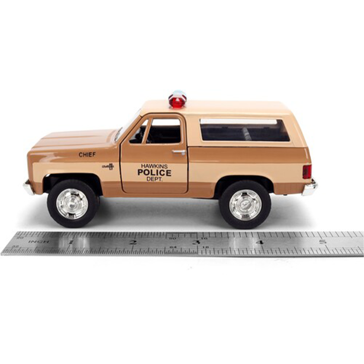 Hopper's 1980 Chevy Balzer 1:32 Scale Die-Cast Stranger Things Vehicle - Jada Toys by Go Figment with ruler for scale