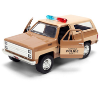 Hopper's 1980 Chevy Balzer 1:32 Scale Die-Cast Stranger Things Vehicle by Go Figment with open doors and light bar on roof