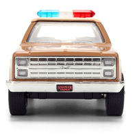 Hopper's 1980 Chevy Balzer 1:32 Scale Die-Cast Stranger Things Vehicle - Jada Toys by Go Figment front view police truck