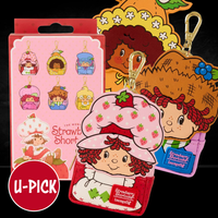 Mini-Loungefly Strawberry Shortcake and Friends U-PICK Bag Charm featuring new in box collectible charm set by Loungefly