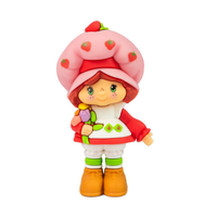 Strawberry Shortcake 2.5" Strawberry Shortcake with Flower Basket Cheebee Figure by Loyal Subjects collectible toy