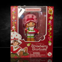 Strawberry Shortcake 2.5" Strawberry Shortcake with Flower Basket Cheebee Figure by Loyal Subjects in red decorative box