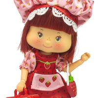 5 1/2-inch Loyal Subjects Strawberry Shortcake doll in Party Pleaser outfit with chef hat and accessories