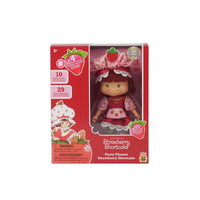 Loyal Subjects 5 1/2 inch Strawberry Shortcake Party Pleaser fashion doll in red dress with strawberry hat in box