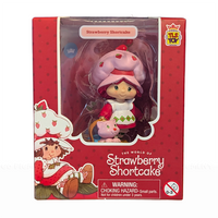 Strawberry Shortcake 2.5" with Custard the Cat with Strawberry Cheebee Figure by Loyal Subjects in red polka dot box.