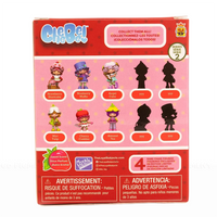 Back packaging of Almond Tea Strawberry Shortcake 2.5" Cheebee Figure by Loyal Subjects showing collectible series and other characters.