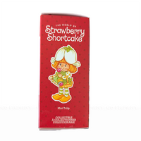 Red box packaging featuring Mint Tulip Strawberry Shortcake with text for Mint Tulip Strawberry Shortcake 2.5" Cheebee Figure by Loyal Subjects.