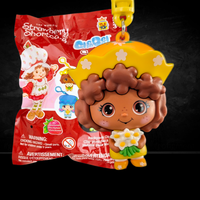Strawberry Shortcake CheeBee U-PICK 2.5-Inch Keychain Blind Bag collectible by Loungefly featuring Orange Blossom character with flower bouquet