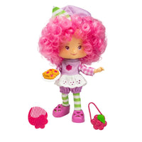 Strawberry Shortcake Raspberry Tart 5 1/2-inch fashion doll with pink curly hair and accessories by Loyal Subjects