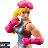 Jada Toys Ultra Street Fighter II Cammy Player 2 6-inch action figure pink and silver outfit close-up pose