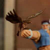 Ultra Street Fighter II T. Hawk 6-Inch Scale Deluxe Action Figure by Jada Toys with detailed falcon accessory.