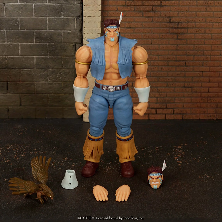 Ultra Street Fighter II T. Hawk 6-Inch Scale Deluxe Action Figure by Jada Toys with accessories and interchangeable parts