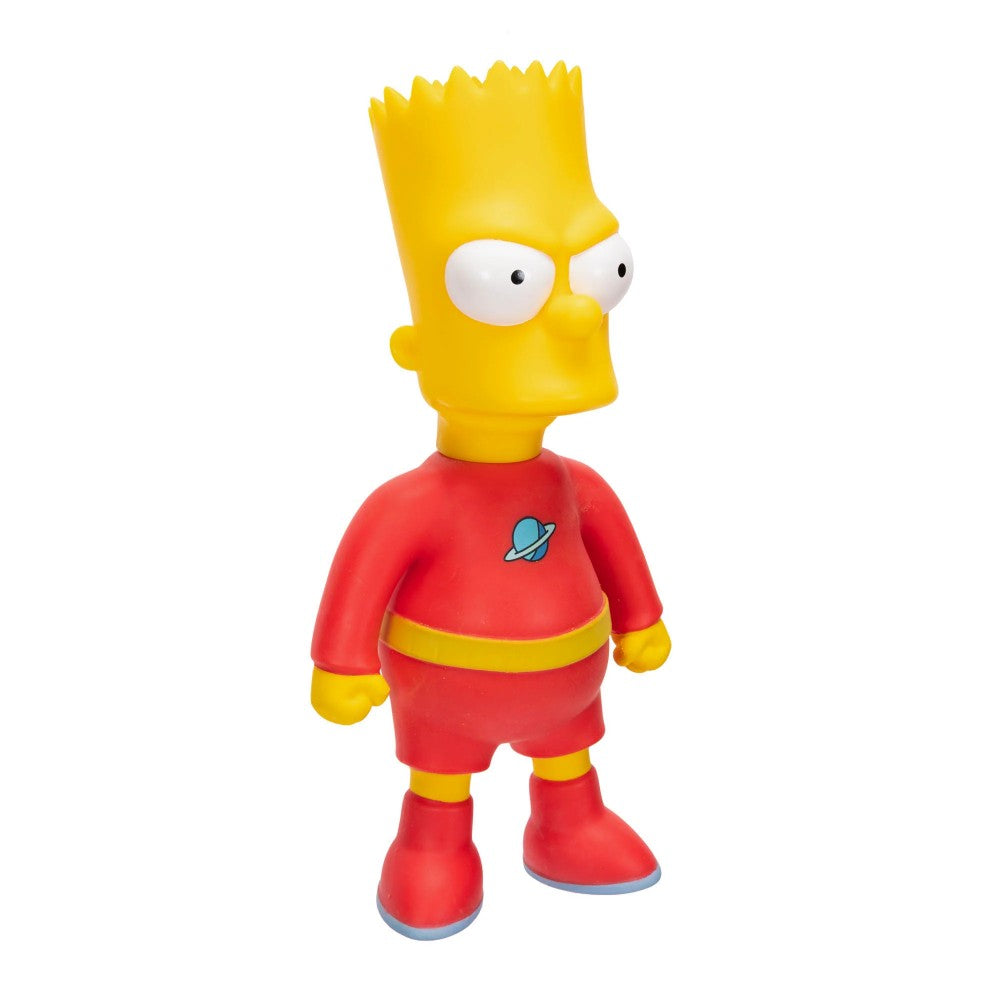 Stretch Dude Bart 10" JAKKS Pacific Stretchy Feature Plush Figure in red outfit with yellow skin and blue shoes