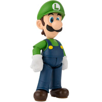 Super Mario Bros Luigi S.H.Figuarts Action Figure by Bandai Tamashii Nations in green and blue outfit by SH Figuarts