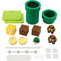 Super Mario Bros S.H.Figuarts Complete 3 Action Figures and Playset by Bandai Tamashii Nations with SH Figuarts collectibles