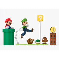 SuSuper Mario Bros S.H.Figuarts Action Figure Playset by Bandai Tamashii Nations with SH Figuarts figures and accessories