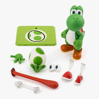 Super Mario Bros Yoshi S.H.Figuarts Action Figure by Bandai Tamashii Nations with accessories by SH Figuarts