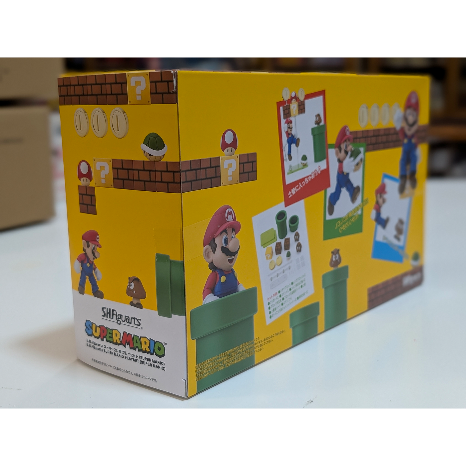 Super Mario Bros S.H.Figuarts Action Figure Playset by Bandai Tamashii Nations new in box 3.75 inch scale by SH Figuarts
