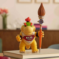 The Super Mario Galaxy Movie 5-Inch Scale Set of 4 Action Figures by JAKKS PACIFIC featuring Bowser Jr. with paintbrush accessory