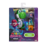 The Super Mario Galaxy Movie 5-Inch Scale Set of 4 Action Figures by JAKKS PACIFIC featuring Yoshi with accessories in packaging