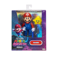 The Super Mario Galaxy Movie 5-Inch Scale Set of 4 Action Figures by JAKKS PACIFIC featuring Mario and star collectible toys