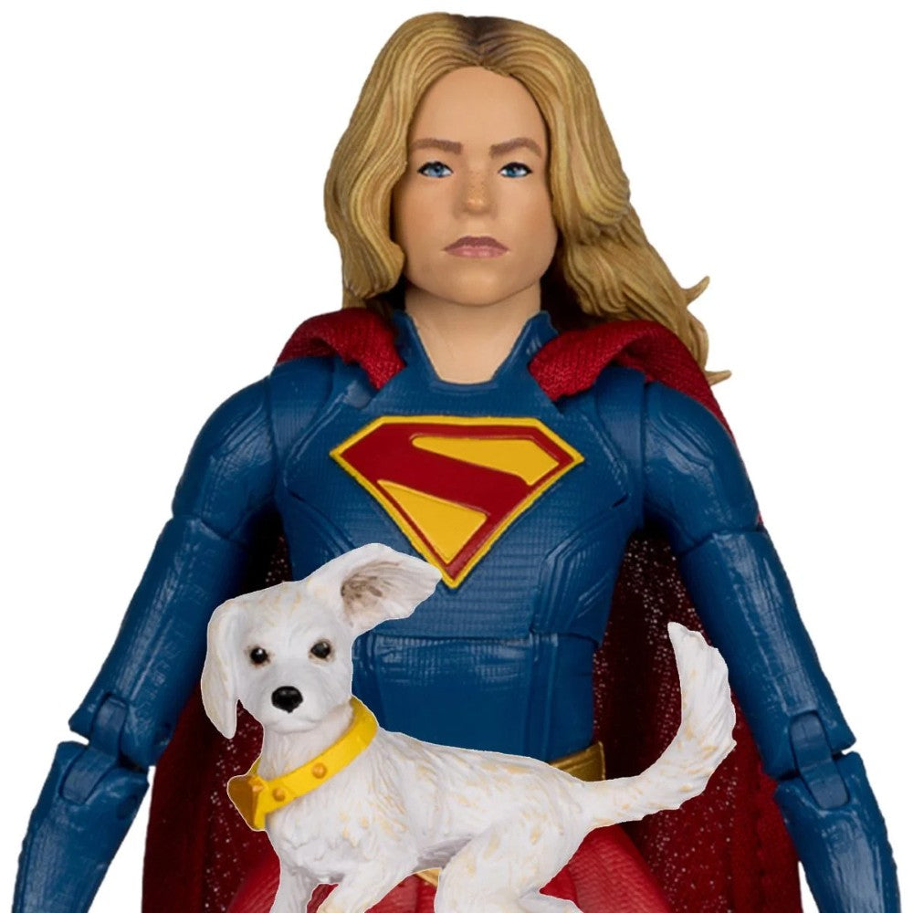 Supergirl and Baby Krypto DC Multiverse Deluxe Theatrical Edition Figure McFarlane Toys new in box collectible set