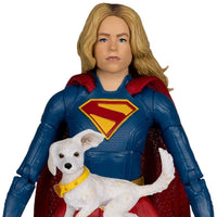 Supergirl and Baby Krypto DC Multiverse Deluxe Theatrical Edition Figure McFarlane Toys new in box collectible set
