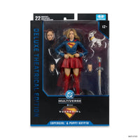 Supergirl and Baby Krypto DC Multiverse Deluxe Theatrical Edition Figure McFarlane Toys new in box collectible set
