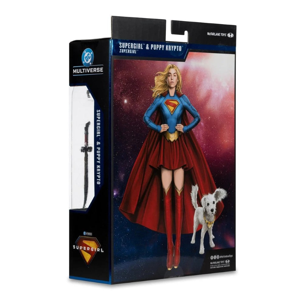 Supergirl and Baby Krypto DC Multiverse Deluxe Theatrical Edition Figure McFarlane Toys new in box collectible set