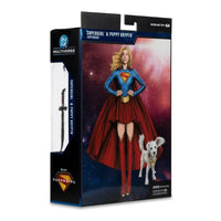 Supergirl and Baby Krypto DC Multiverse Deluxe Theatrical Edition Figure McFarlane Toys new in box collectible set