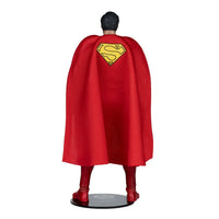 McFarlane Toys DC Multiverse Superman: The Movie 1978 Superman 7" Action Figure showing back with red cape and emblem.