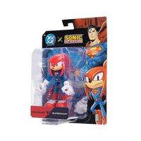 DC x Sonic the Hedgehog 5" Knuckles as Superman Action Figure new in box by Go Figment collectible toy