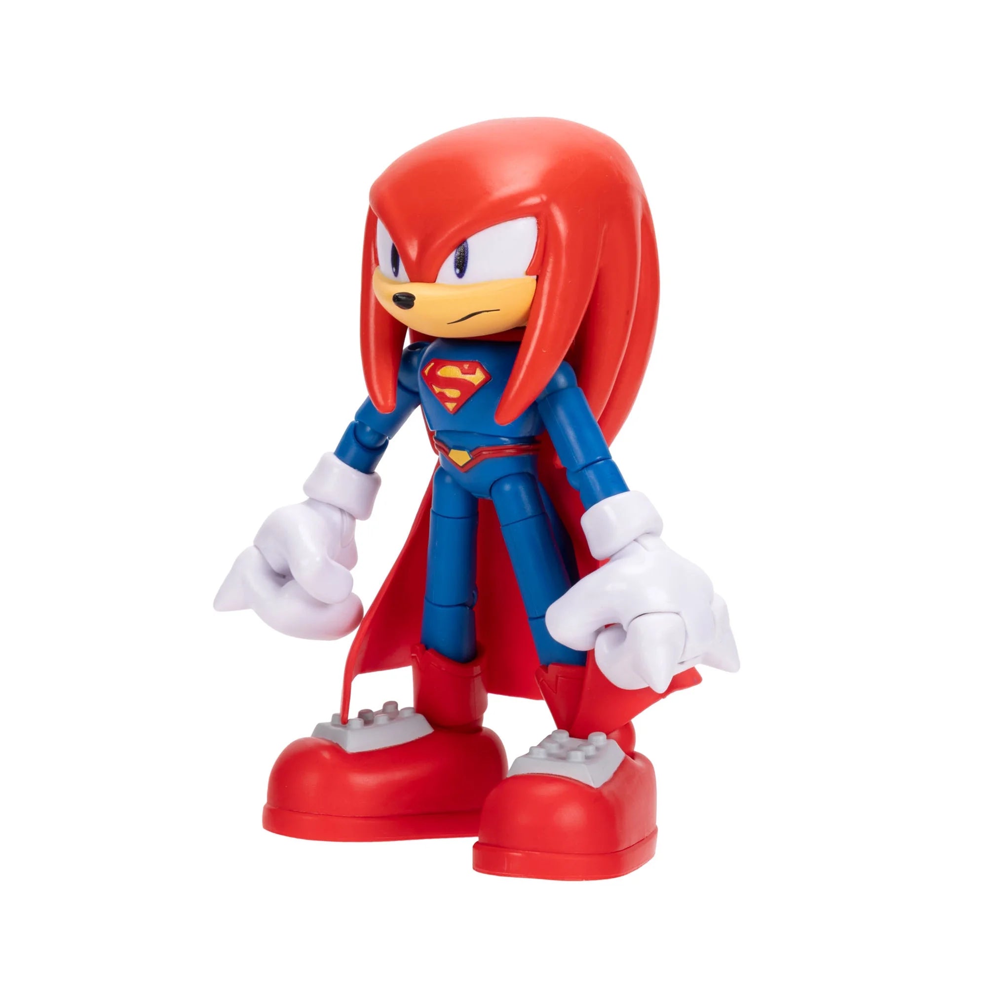 DC x Sonic the Hedgehog 5" Knuckles as Superman Action Figure new in box by Go Figment 5-inch collectible toy