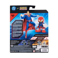 DC x Sonic the Hedgehog Multipack - Superman & Knuckles as Superman Action Figures by Go Figment new in box 5-inch scale
