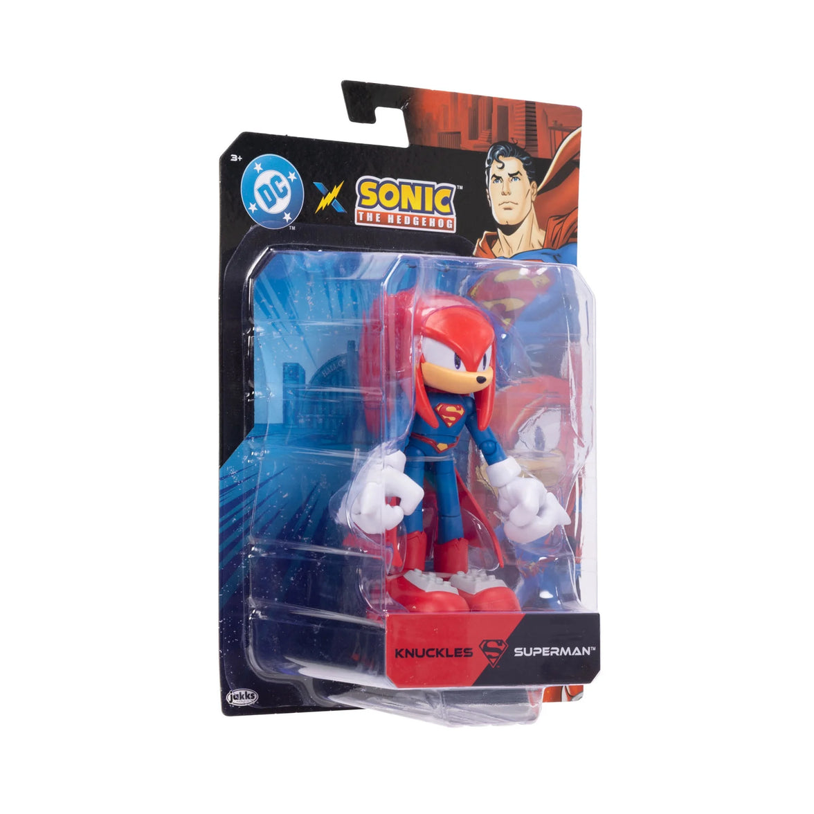 DC x Sonic the Hedgehog 5" Knuckles as Superman Action Figure new in box by Go Figment 5-inch collectible toy