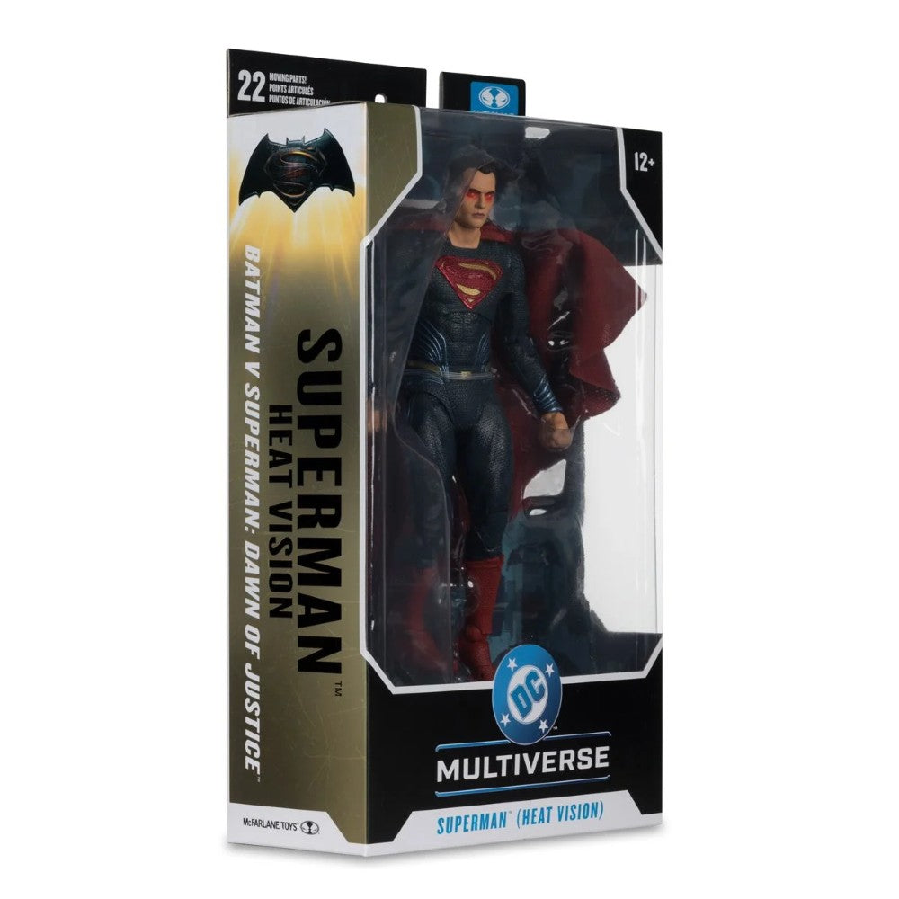 Superman DC Theatrical W4 Batman v Superman 2016 7-Inch Scale Action Figure by McFarlane new in box with heat vision effect