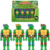 Teenage Mutant Ninja Turtles Mutagen Ooze Glow-in-the-Dark ReAction+ Action Figure 4-Pack by Super7 3.75-Inch