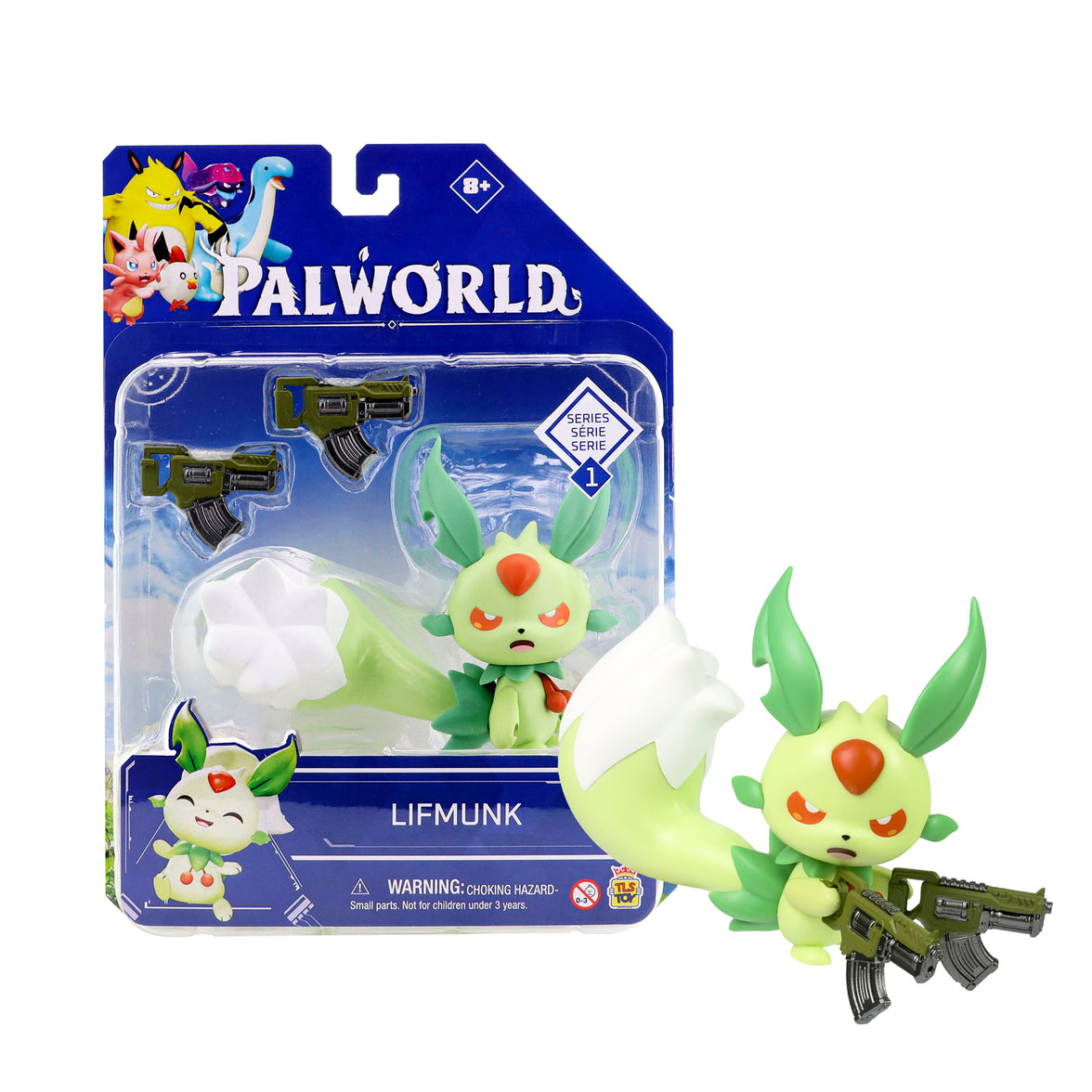 Lifmunk 4" Palworld Series 1 Premium Action Figure by The Loyal Subjects with accessories and packaging